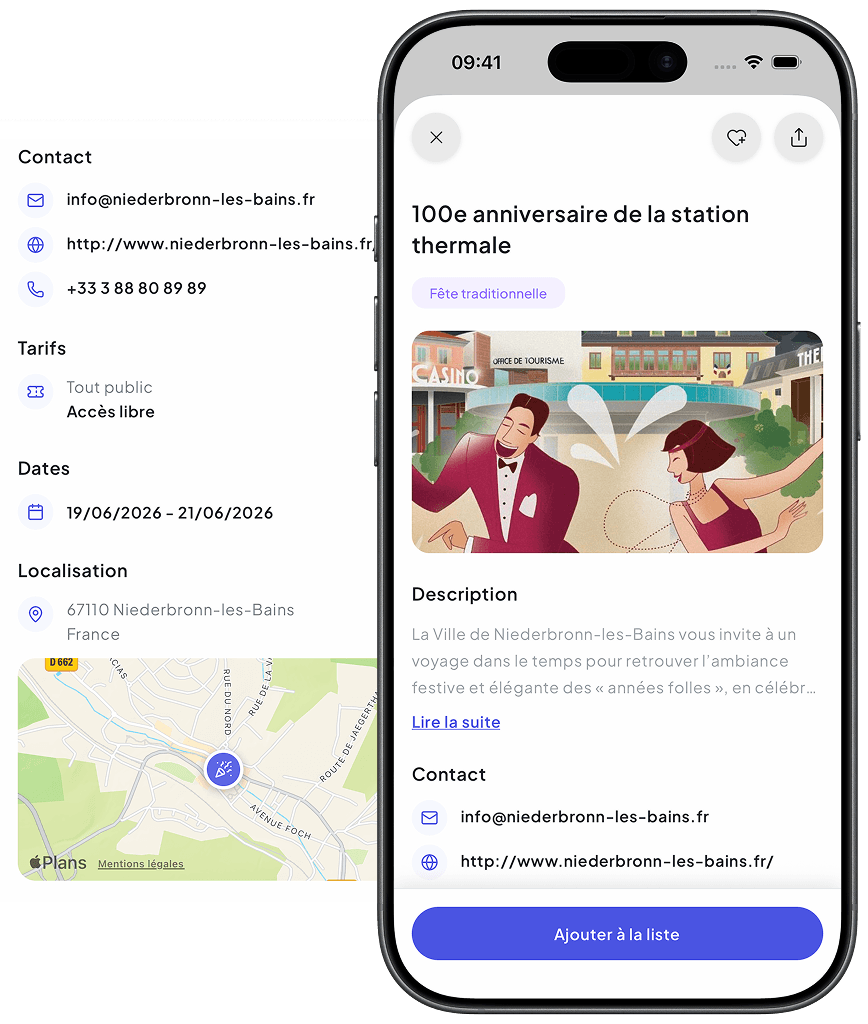 Fiche détaillée d'un lieu dans Wunderday : horaires, tarifs et infos pratiques